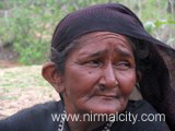 Rajasthani migrants in Narsapur village near temple