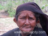 Rajasthani migrants in Narsapur village near temple
