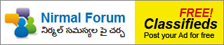 Nirmal Forum - Let's discuss our problems