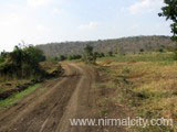 From highway you need to go by this road to reach temple
