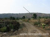 From highway you need to go by this road to reach temple
